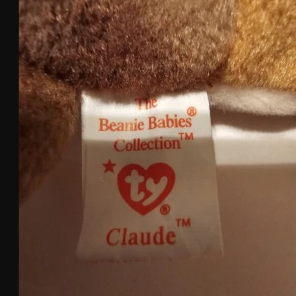 TY Beanie Baby - CLAUDE the Crab (PVC Pellets - 4th Gen - All CAPS Error) MWMT's - Picture 5 of 7
